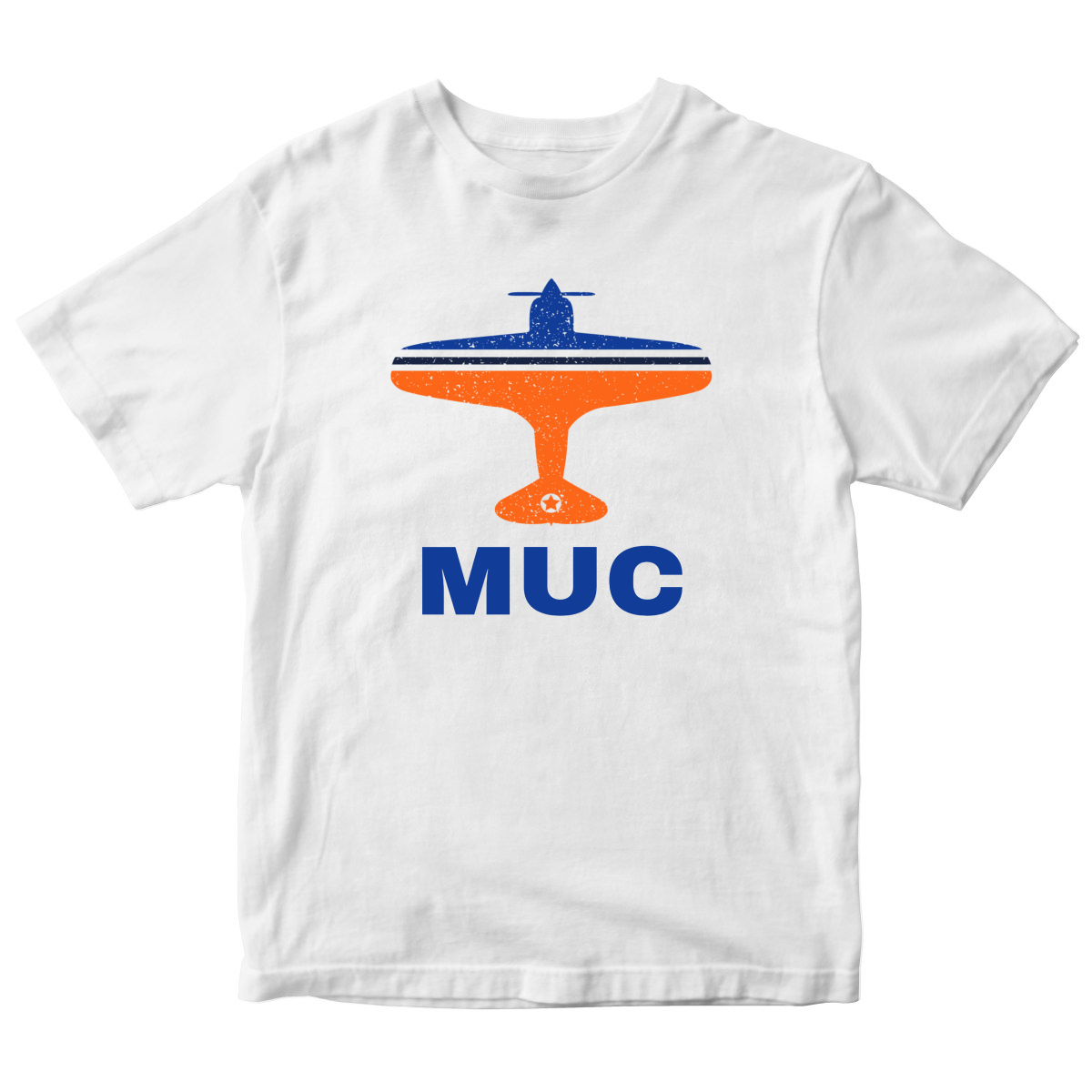 Fly Munich MUC Airport Kids T-shirt | White