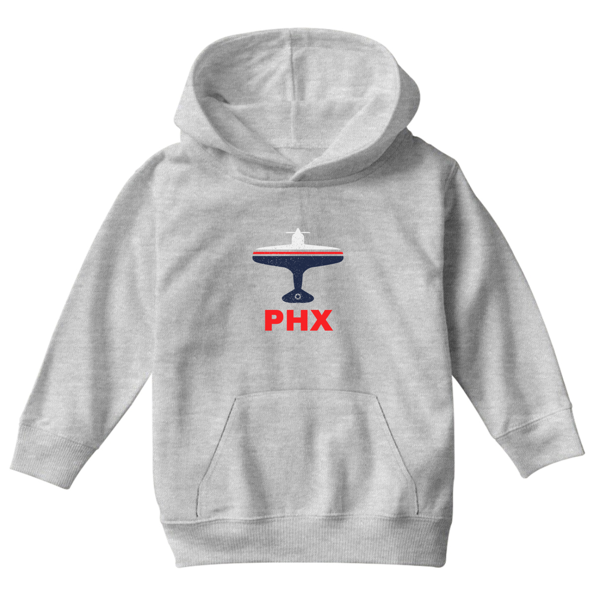 Fly Phoenix PHX Airport  Kids Hoodie | Gray