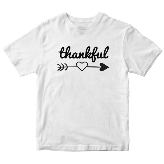 Thankful Heart Kids T-shirt | White