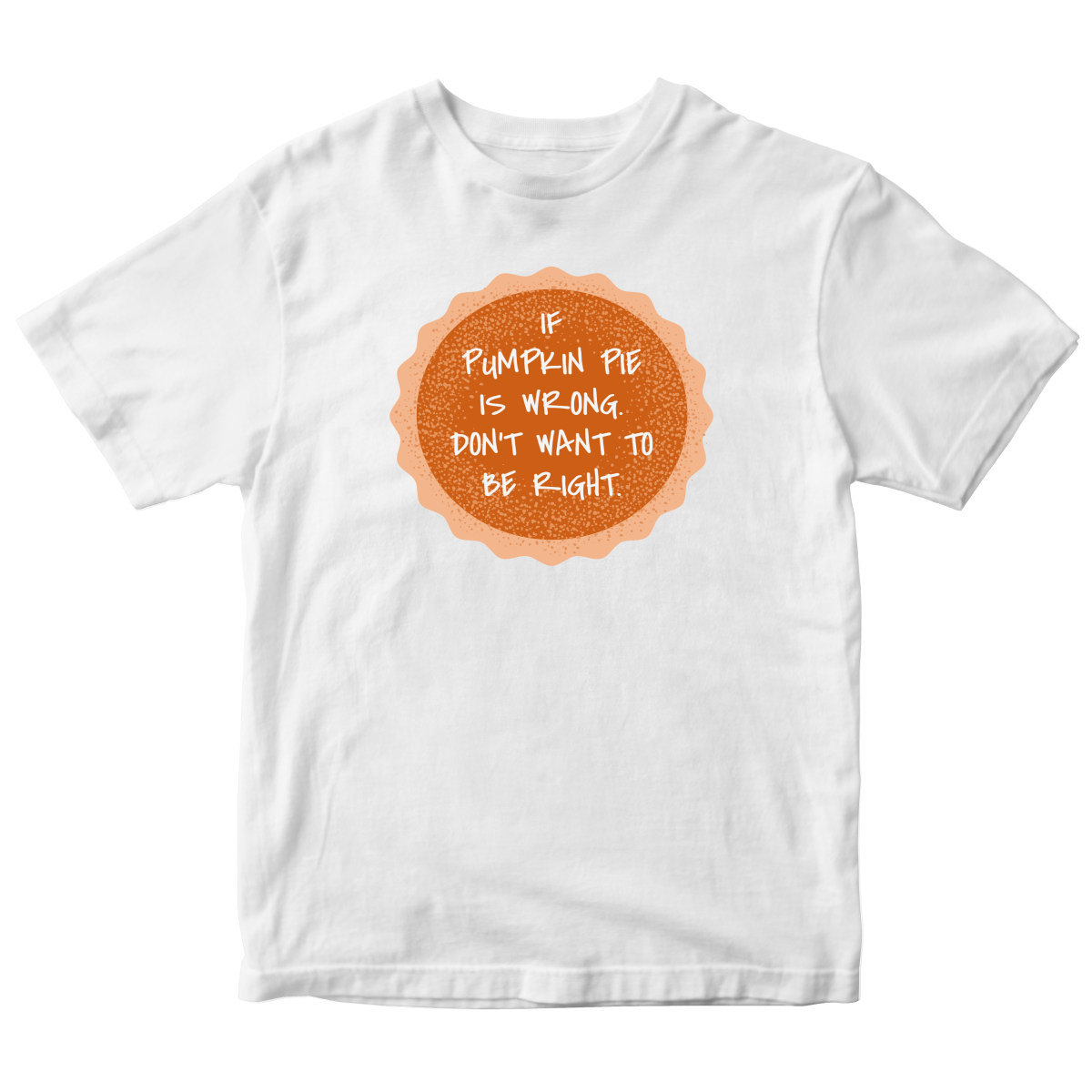 Pumpkin Pie Kids T-shirt | White