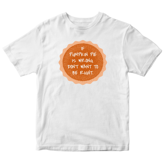 Pumpkin Pie Kids T-shirt | White