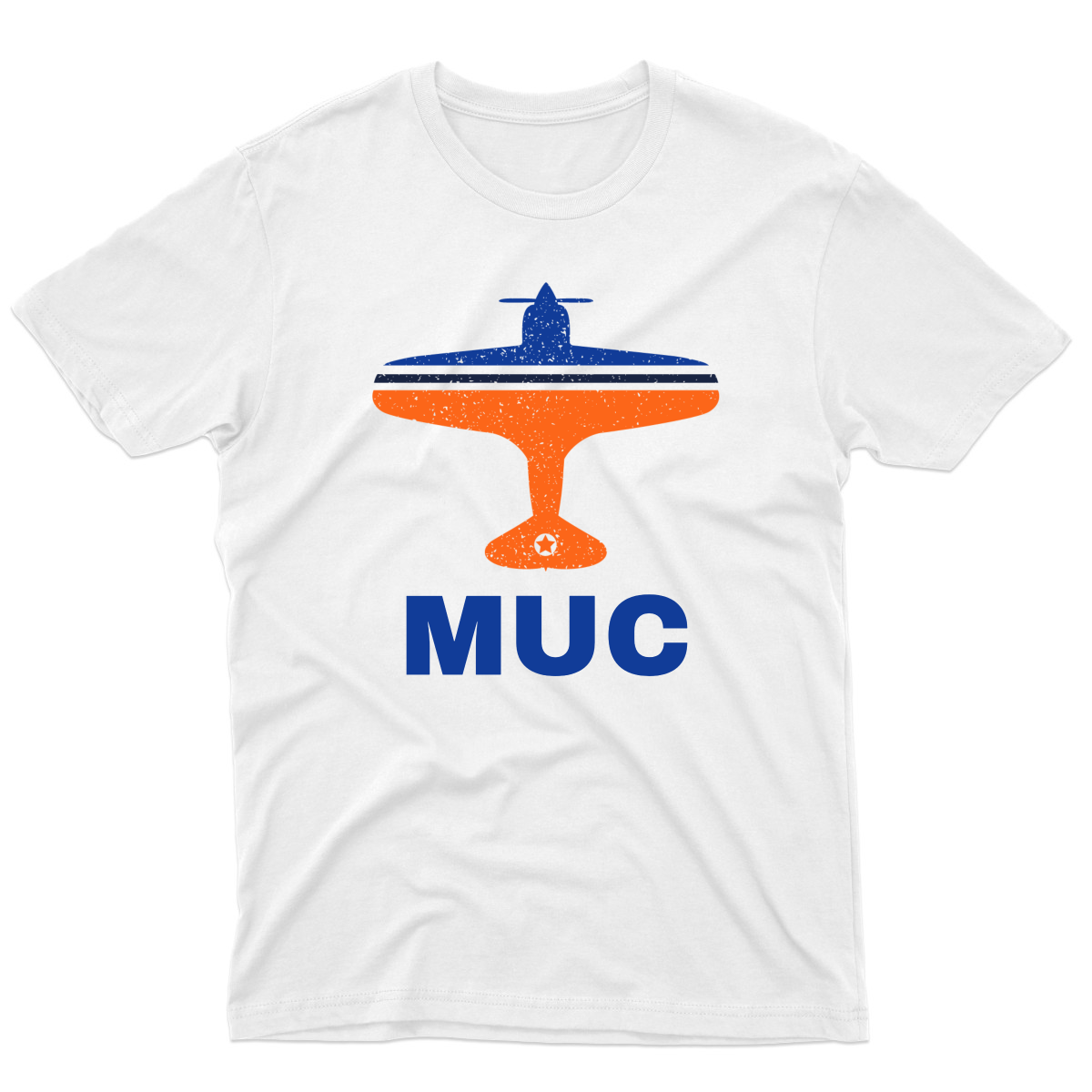 Fly Munich MUC Airport Men's T-shirt | White