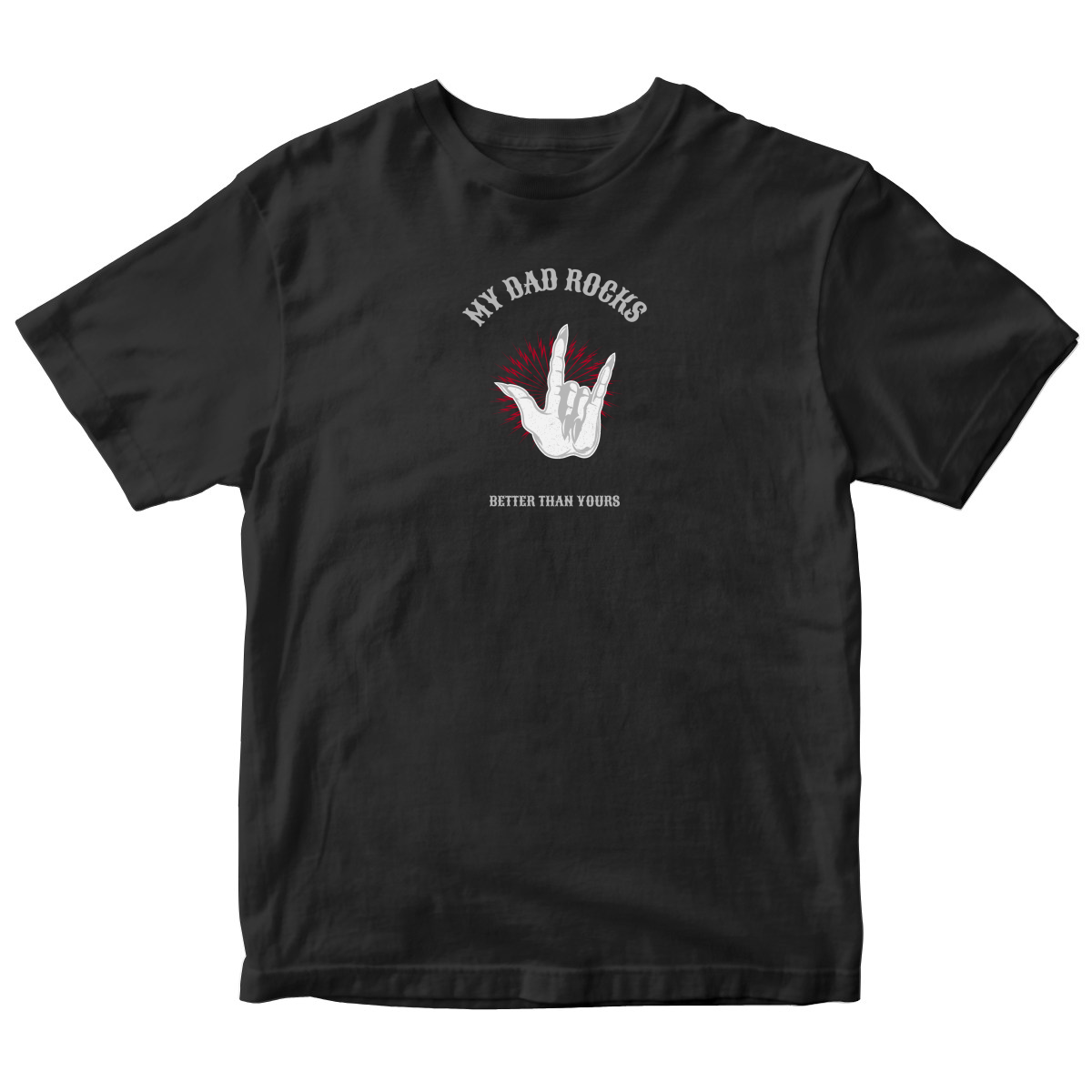 My Dad Rocks Toddler T-shirt | Black