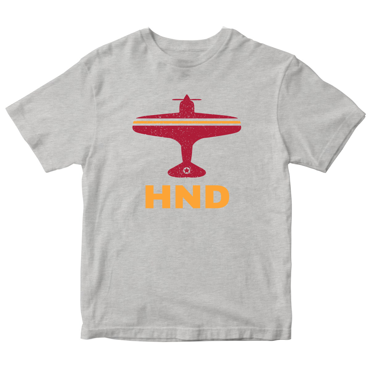 Fly Tokyo HND Airport  Kids T-shirt | Gray