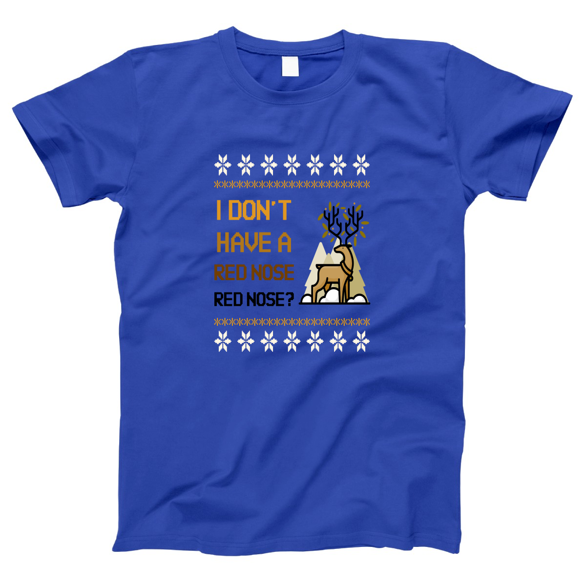 2021 Ugly Sweater Christmas Party Women's T-shirt | Blue
