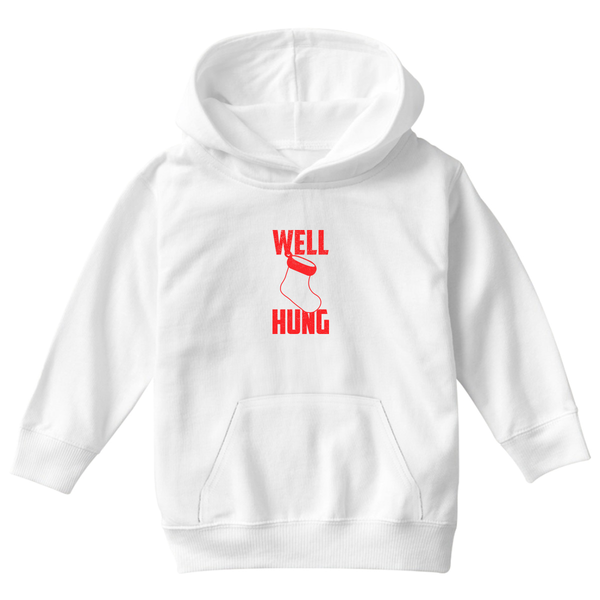 Well Hung Kids Hoodie | White