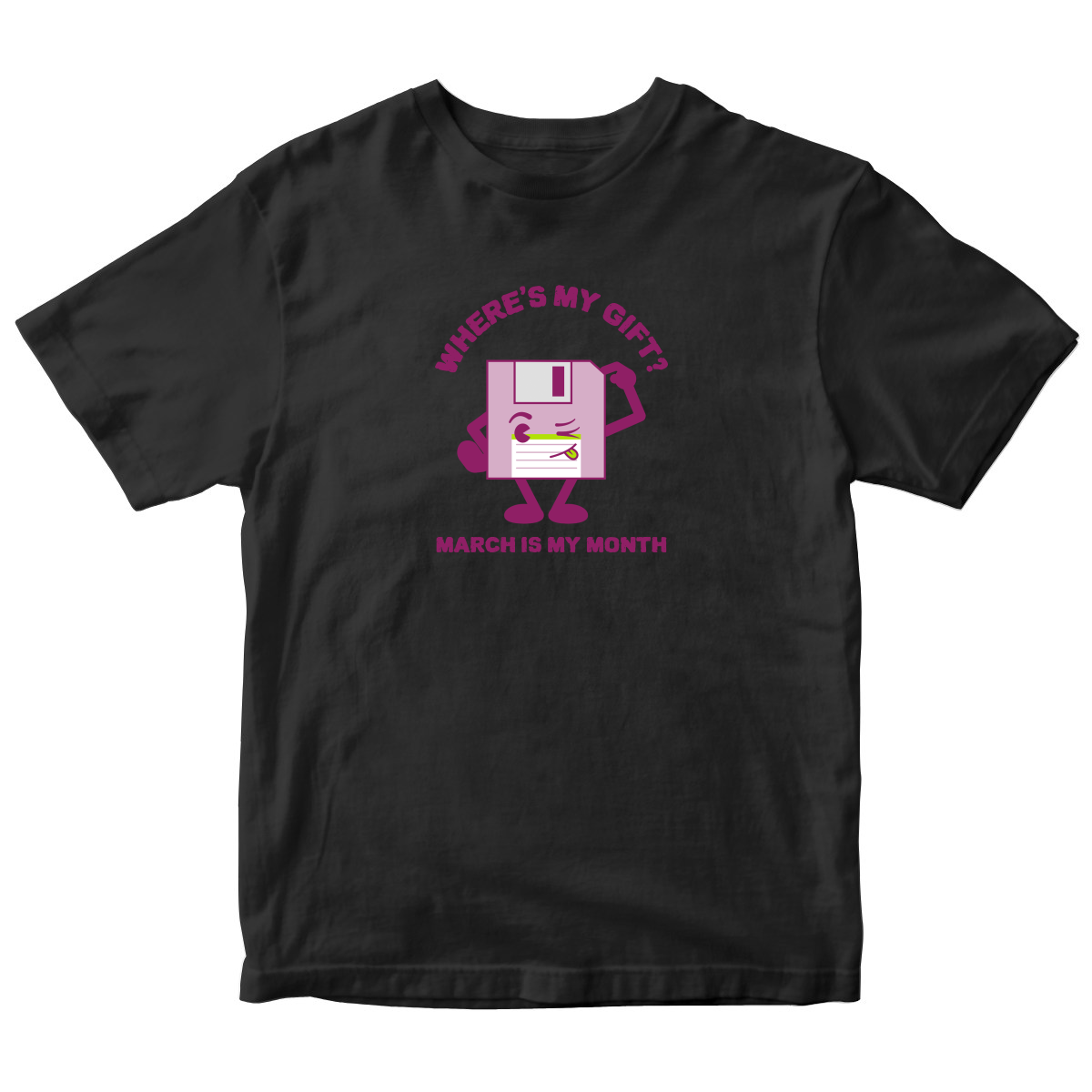 Where is my gift Kids T-shirt | Black