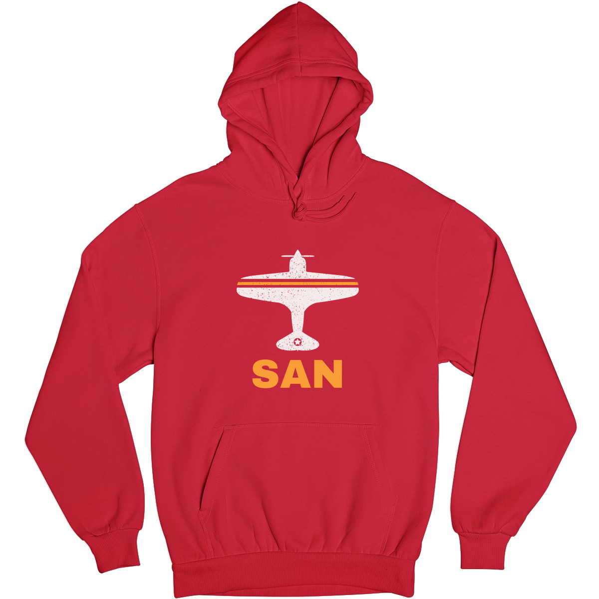 Fly San Diego SAN Airport Unisex Hoodie | Red
