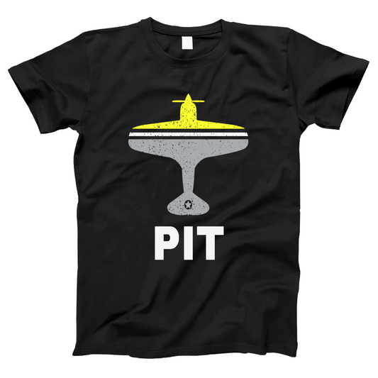 Fly Pittsburgh PIT Airport Women's T-shirt | Black