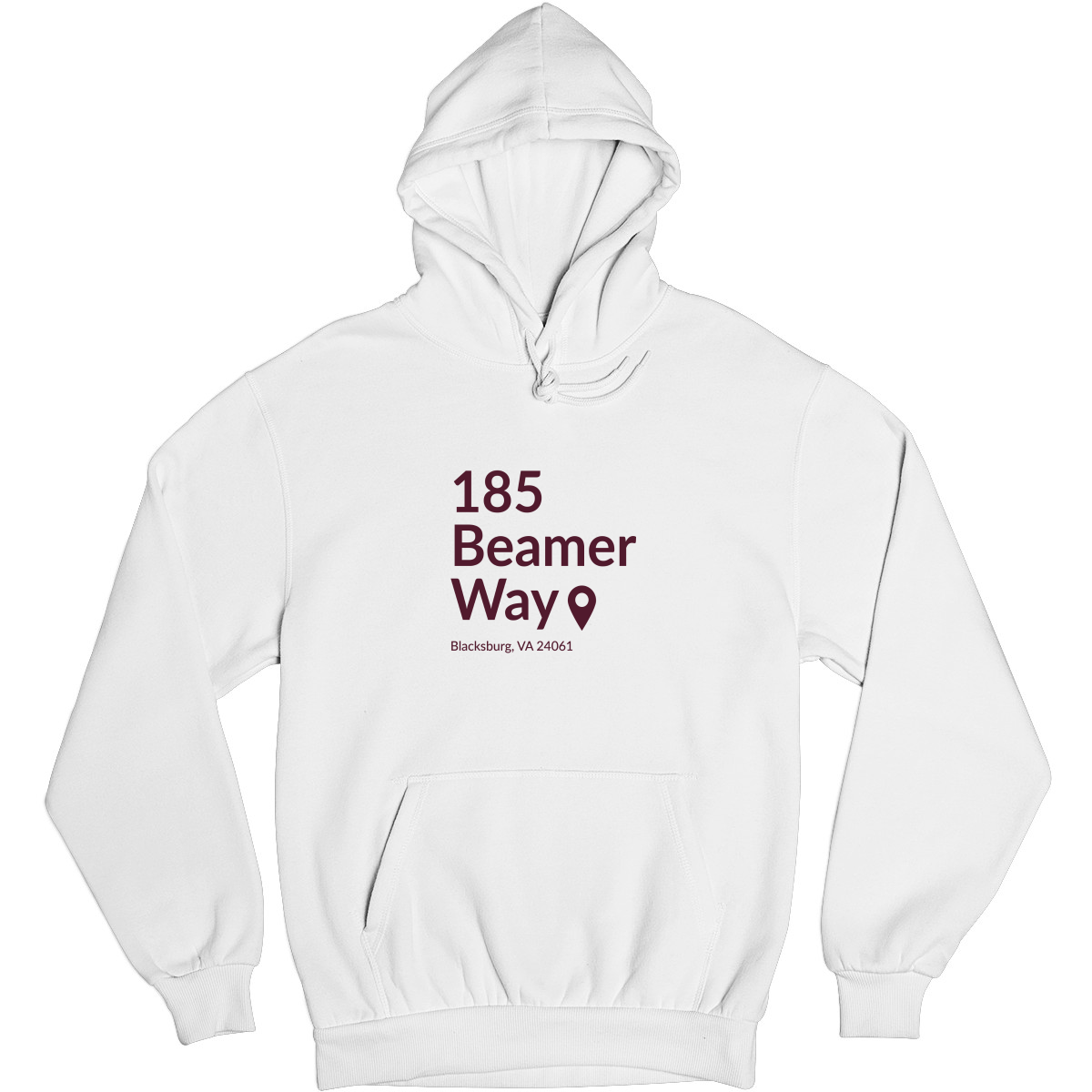 Virginia Tech Football Stadium Unisex Hoodie | White