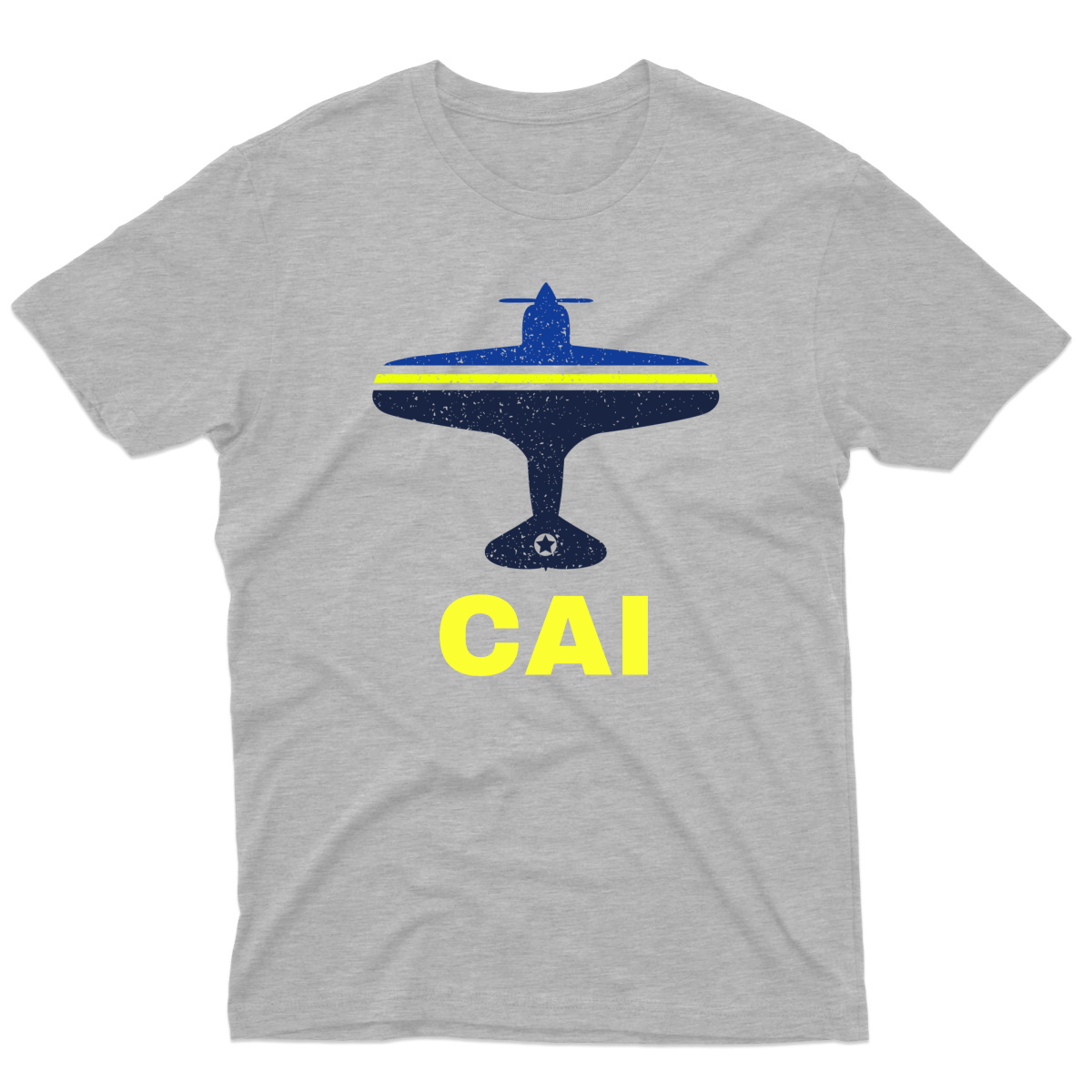 Fly Cairo CAI Airport Men's T-shirt | Gray