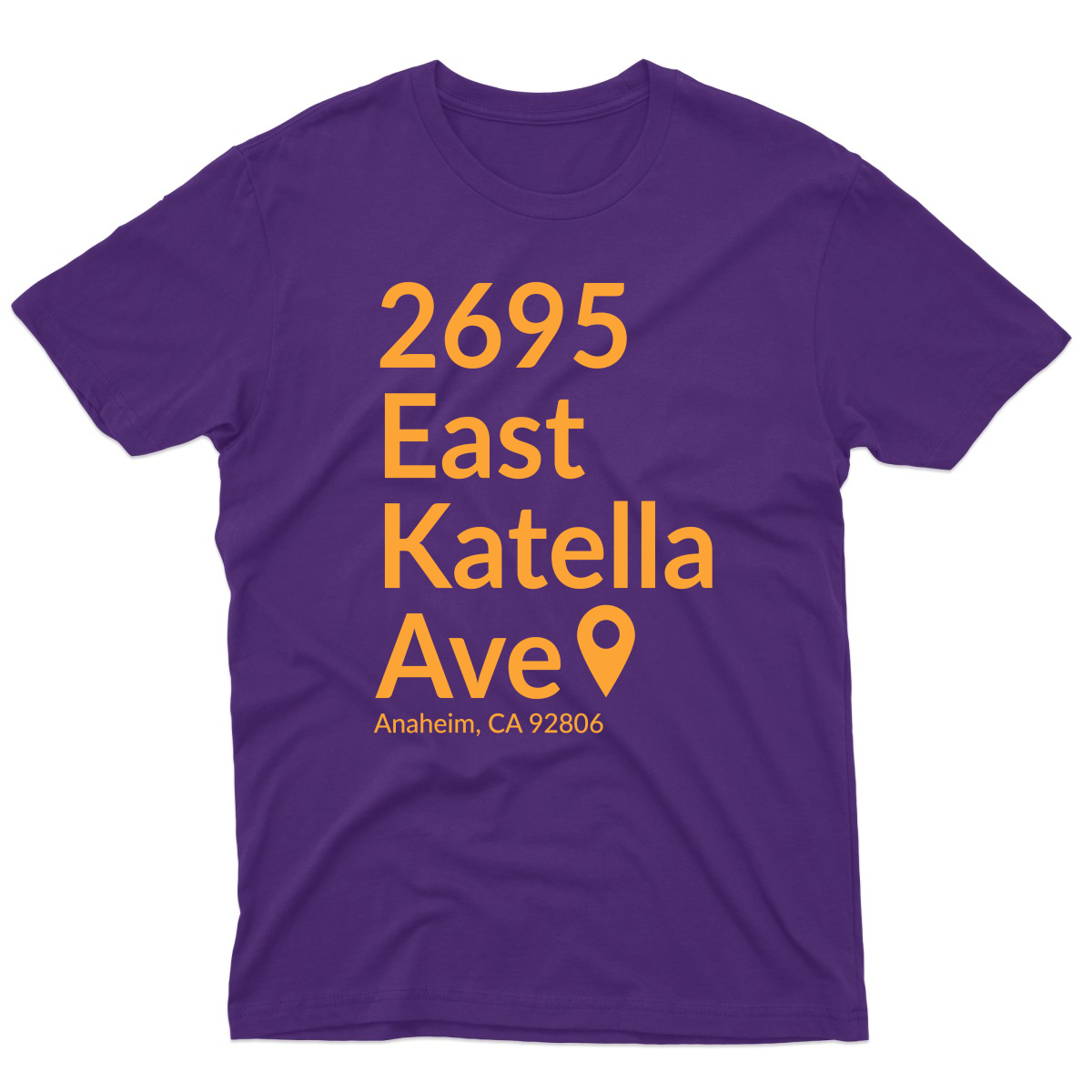 Anaheim Hockey Stadium  Men's T-shirt | Purple