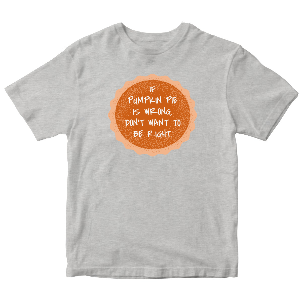 Pumpkin Pie Kids T-shirt | Gray