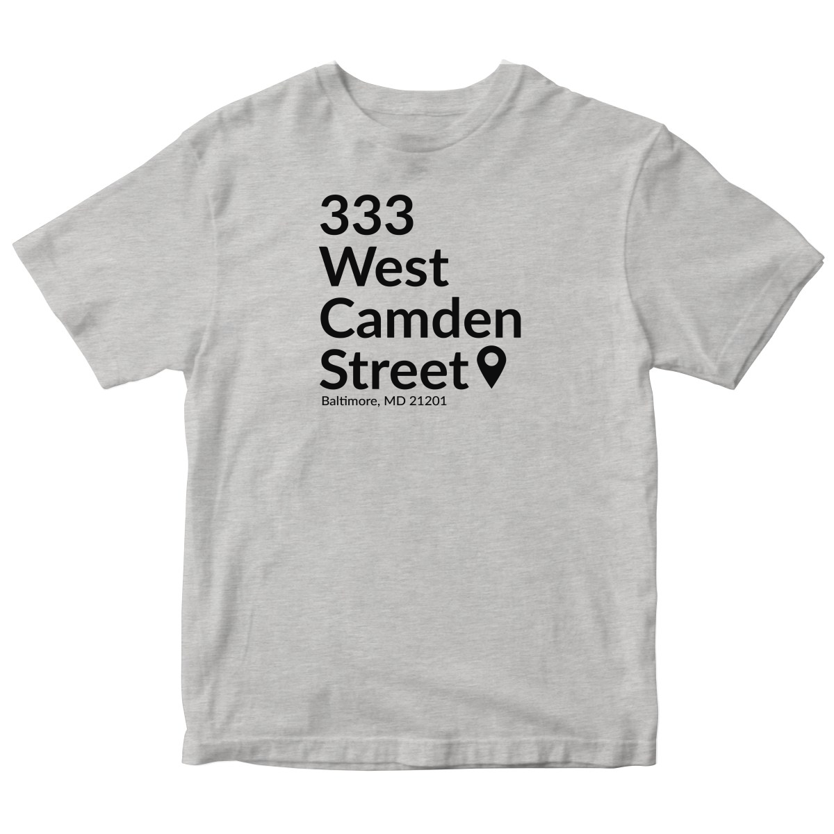 Baltimore Baseball Stadium Toddler T-shirt | Gray