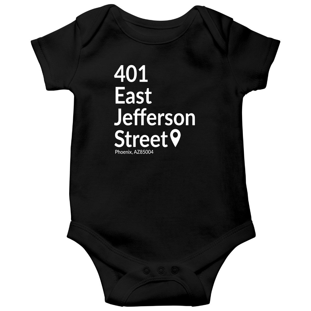Arizona Baseball Stadium Baby Bodysuits | Black