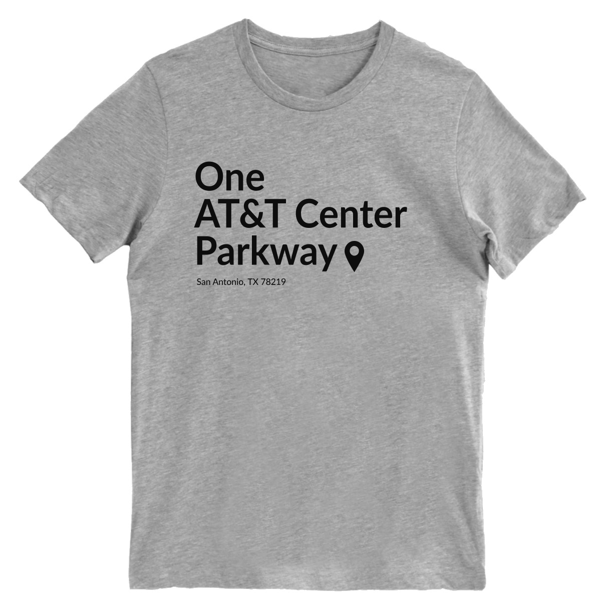 San Antonio Basketball Stadium Men's T-shirt | Gray