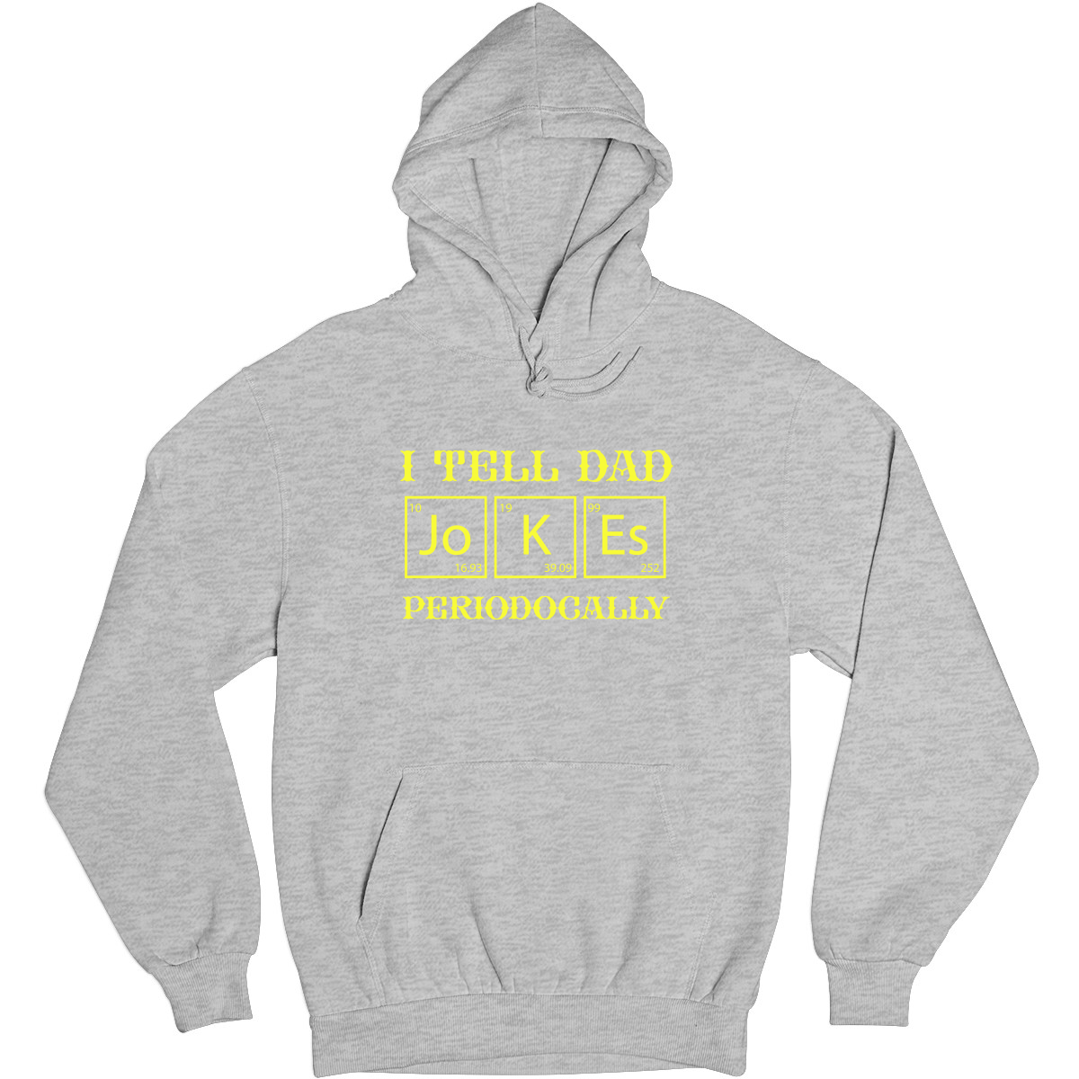 I Tell Dad Jokes Periodically Unisex Hoodie | Gray