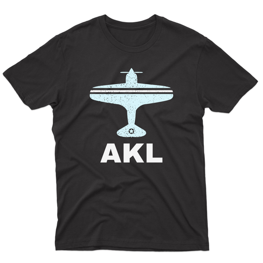 Fly Auckland AKL Airport Men's T-shirt | Black