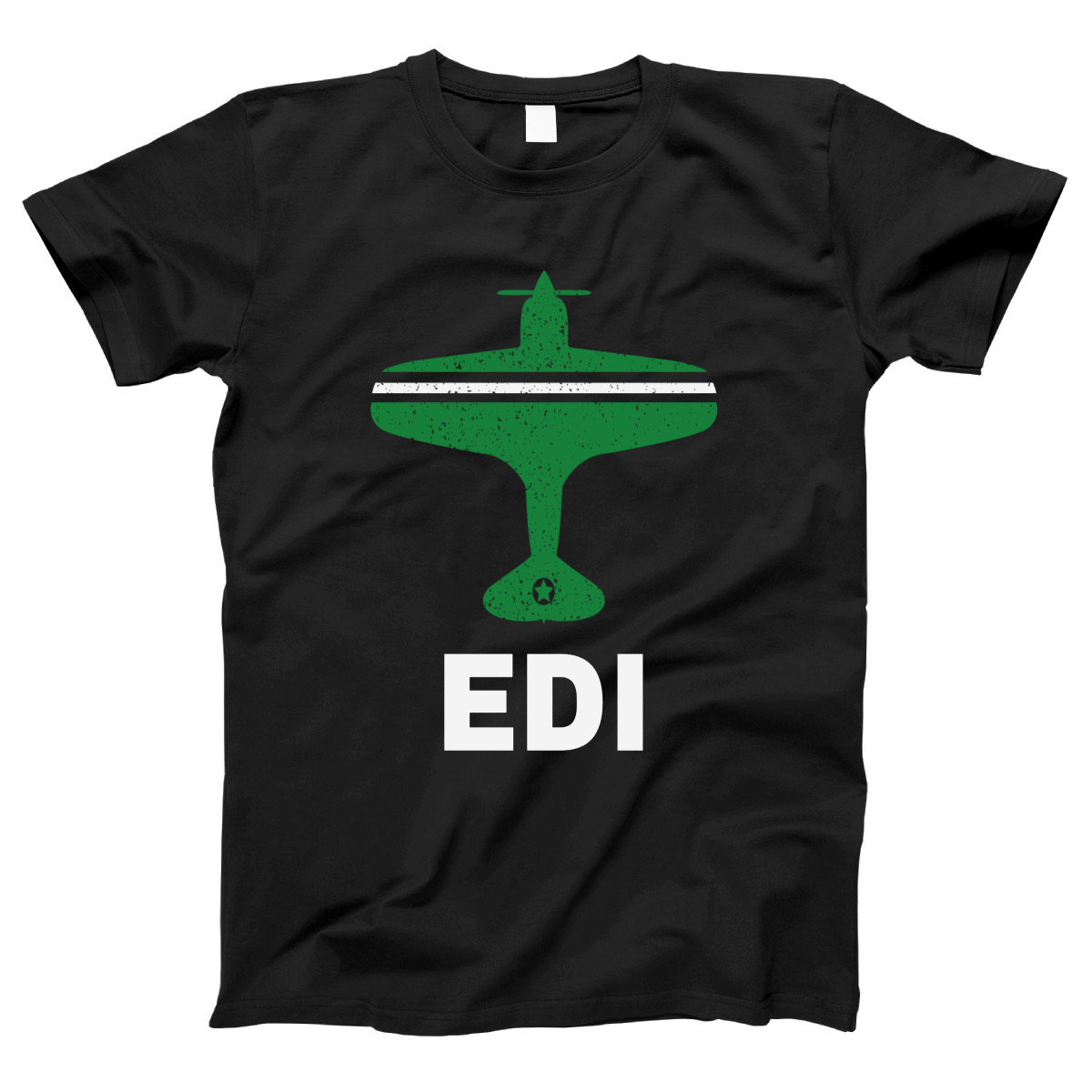 Fly Edinburgh EDI Airport Women's T-shirt | Black