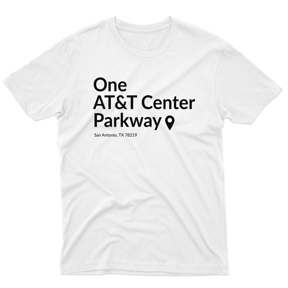San Antonio Basketball Stadium Men's T-shirt | White