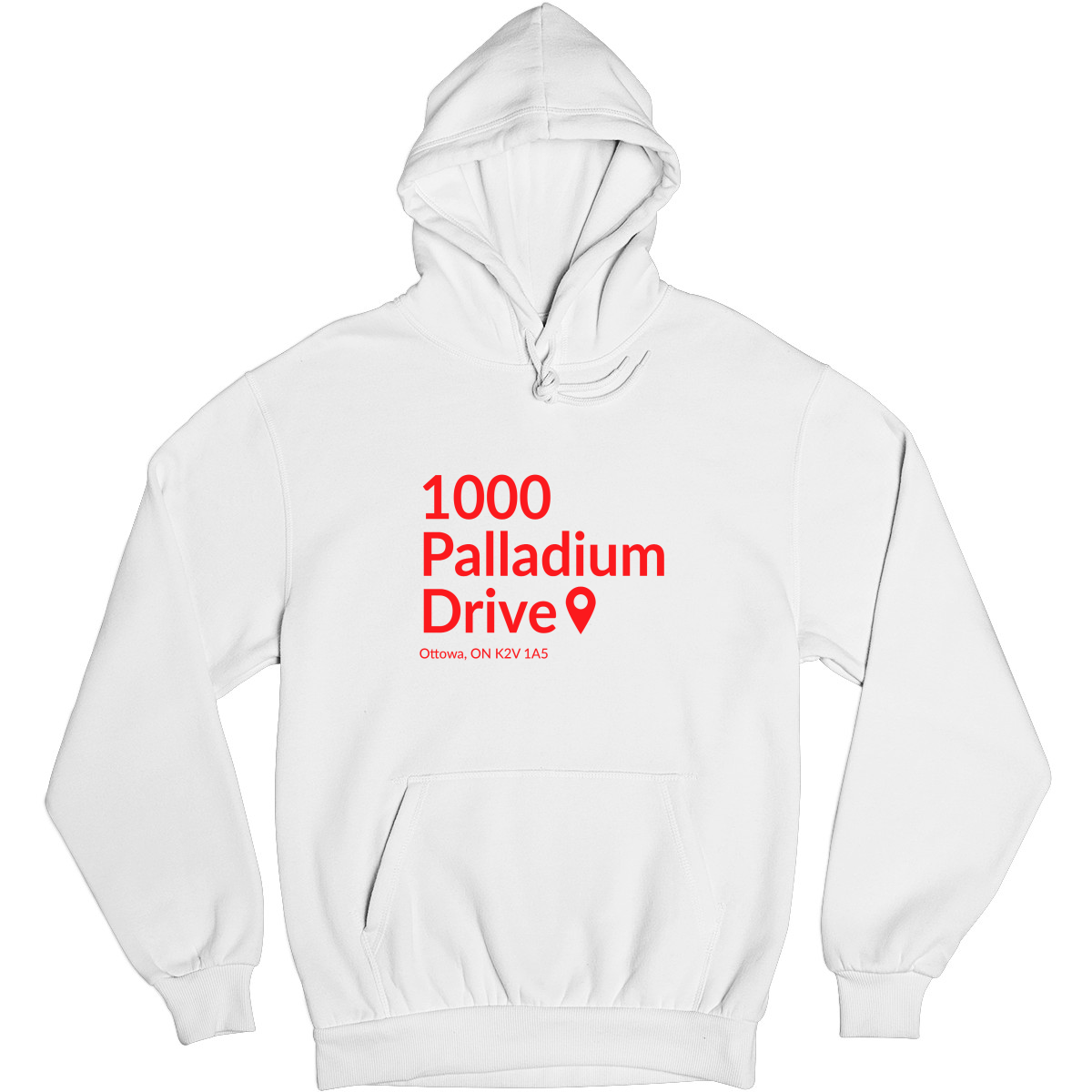 Ottawa Hockey Stadium Unisex Hoodie | White