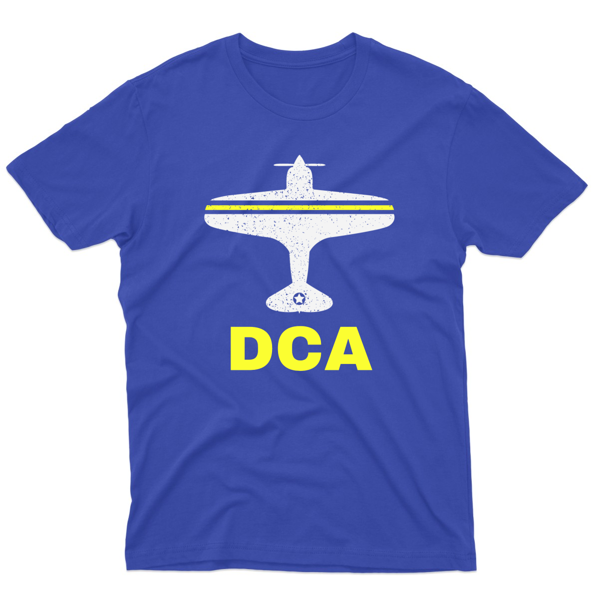 Fly Washington D.C. DCA Airport Men's T-shirt | Blue