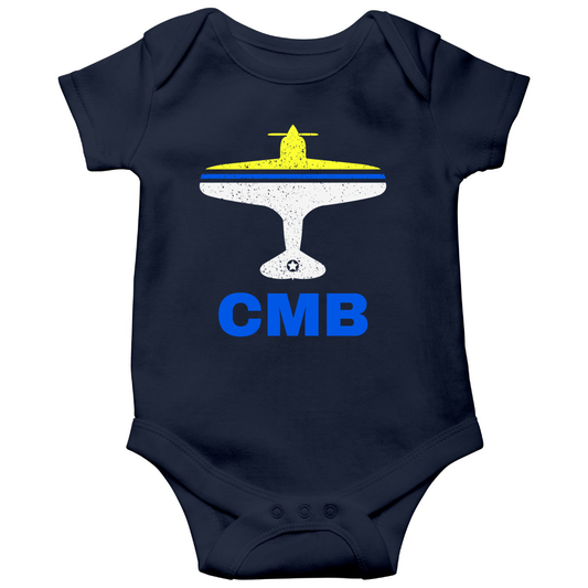 Fly Colombo CMB Airport Baby Bodysuits | Navy