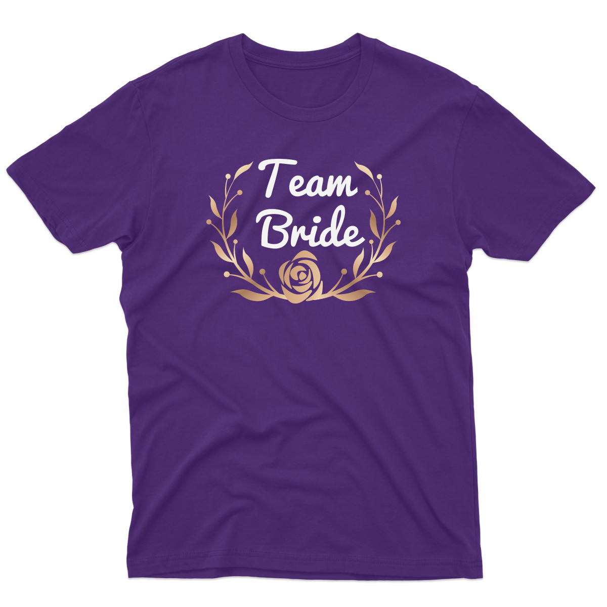 Chic Team Bride Men's T-shirt | Purple