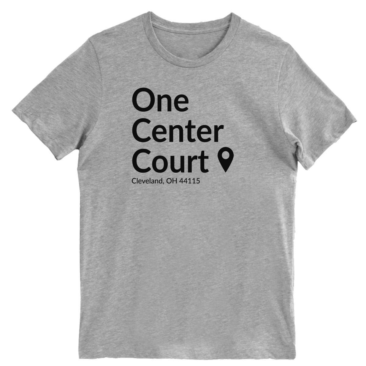 Cleveland Basketball Stadium Men's T-shirt | Gray