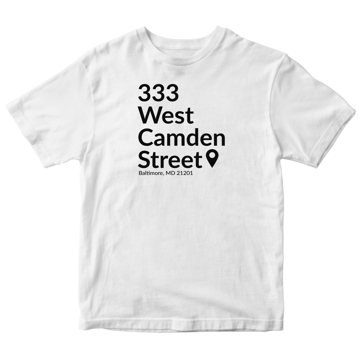 Baltimore Baseball Stadium Toddler T-shirt | White