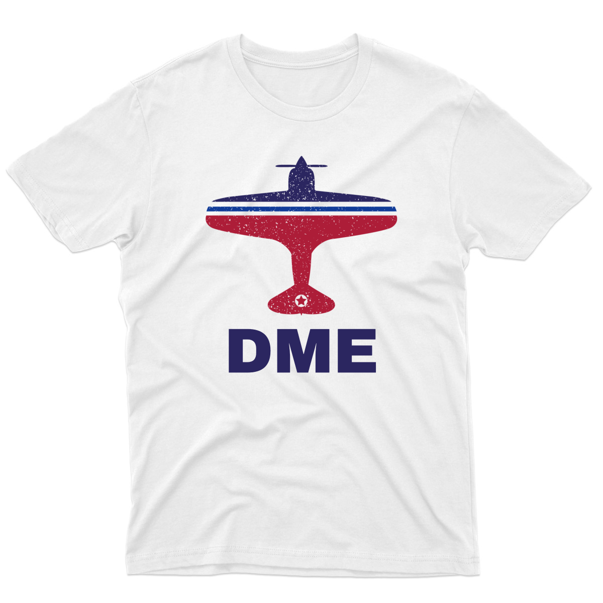 Fly Moscow DME Airport Men's T-shirt | White