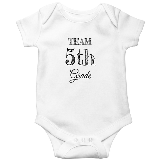 Team 5th Grade Baby Bodysuits