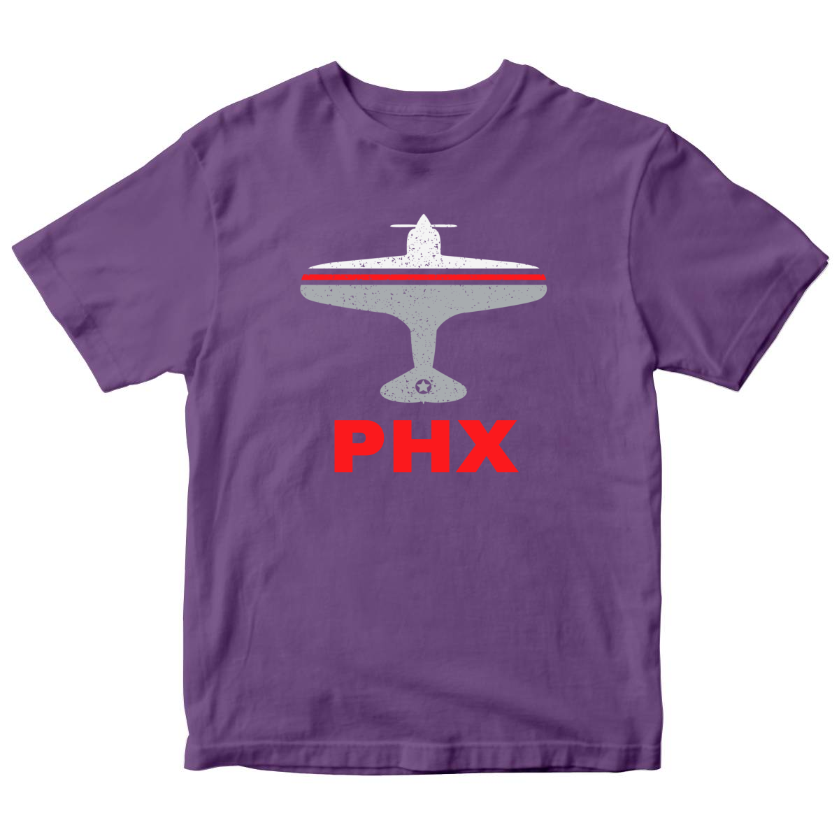 Fly Phoenix PHX Airport  Kids T-shirt | Purple