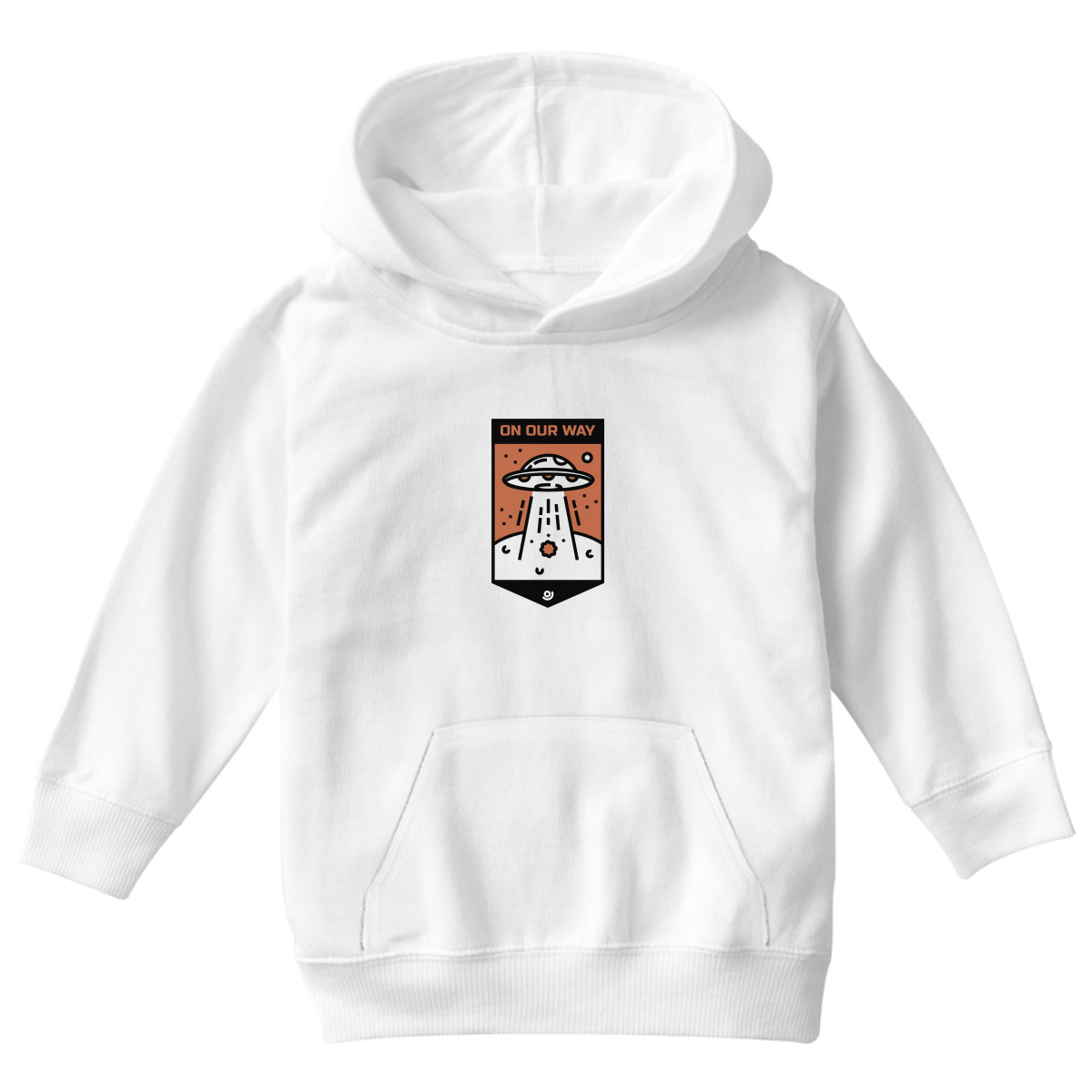 On Our Way Kids Hoodie | White