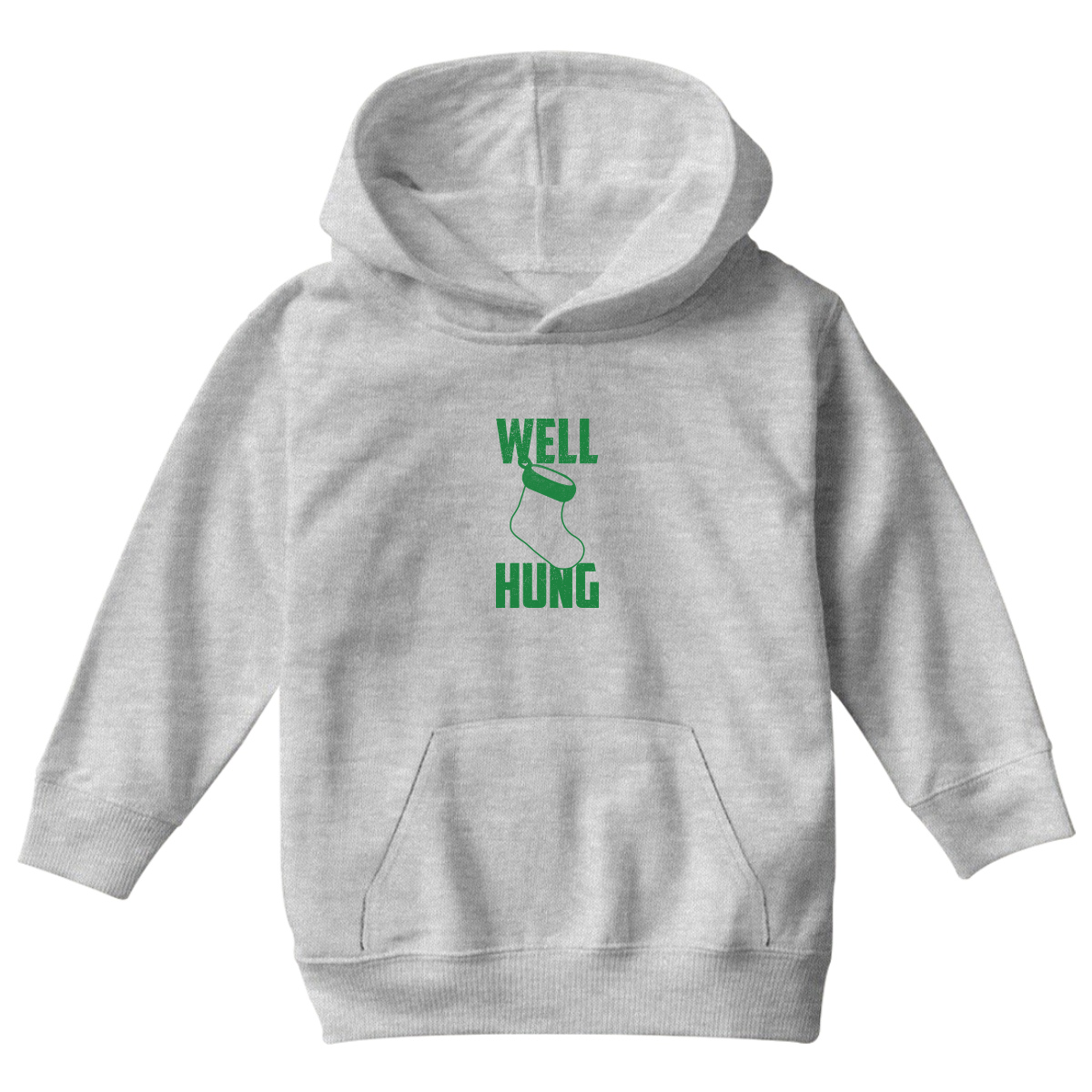 Well Hung Kids Hoodie | Gray
