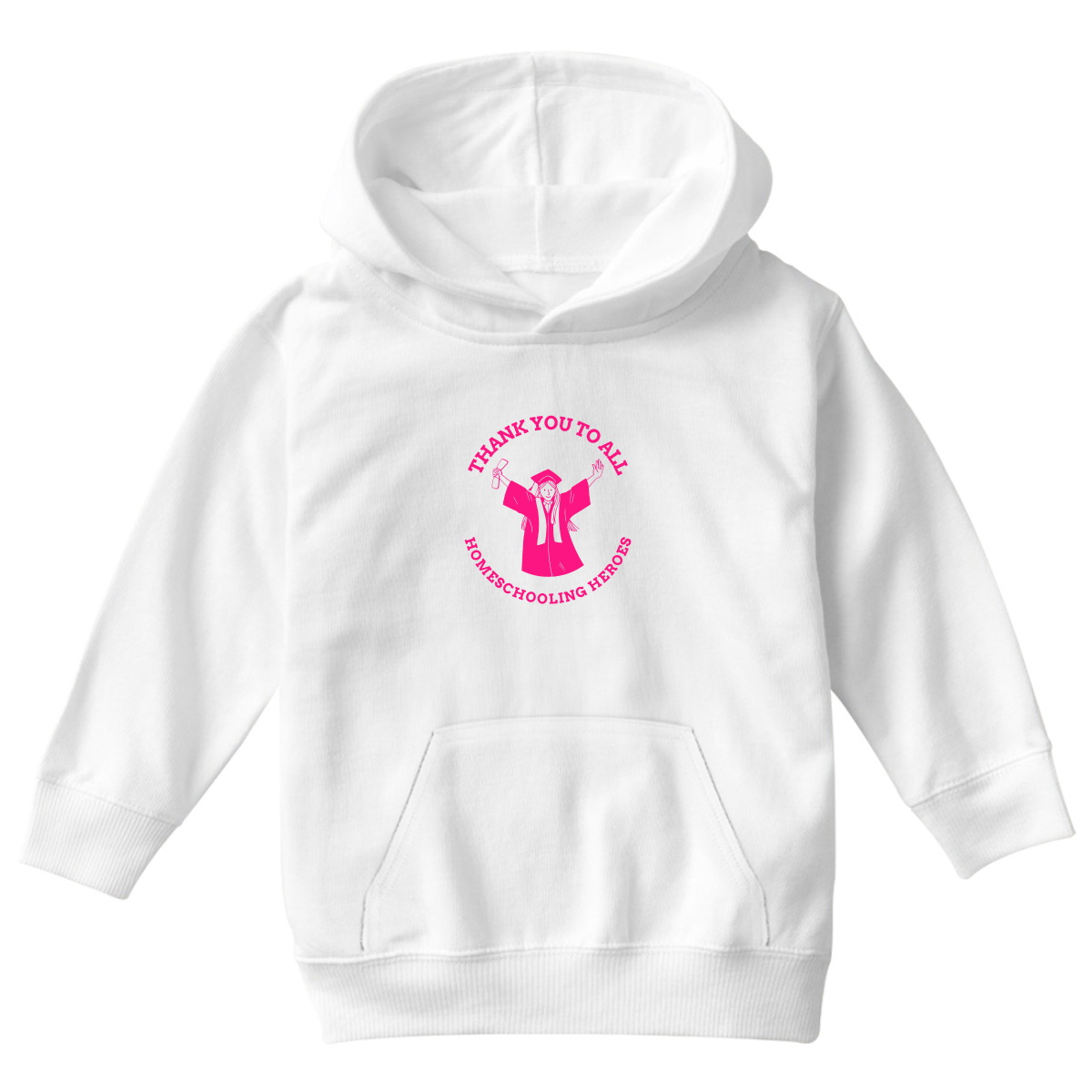 Homeschooling Heroes Kids Hoodie | White