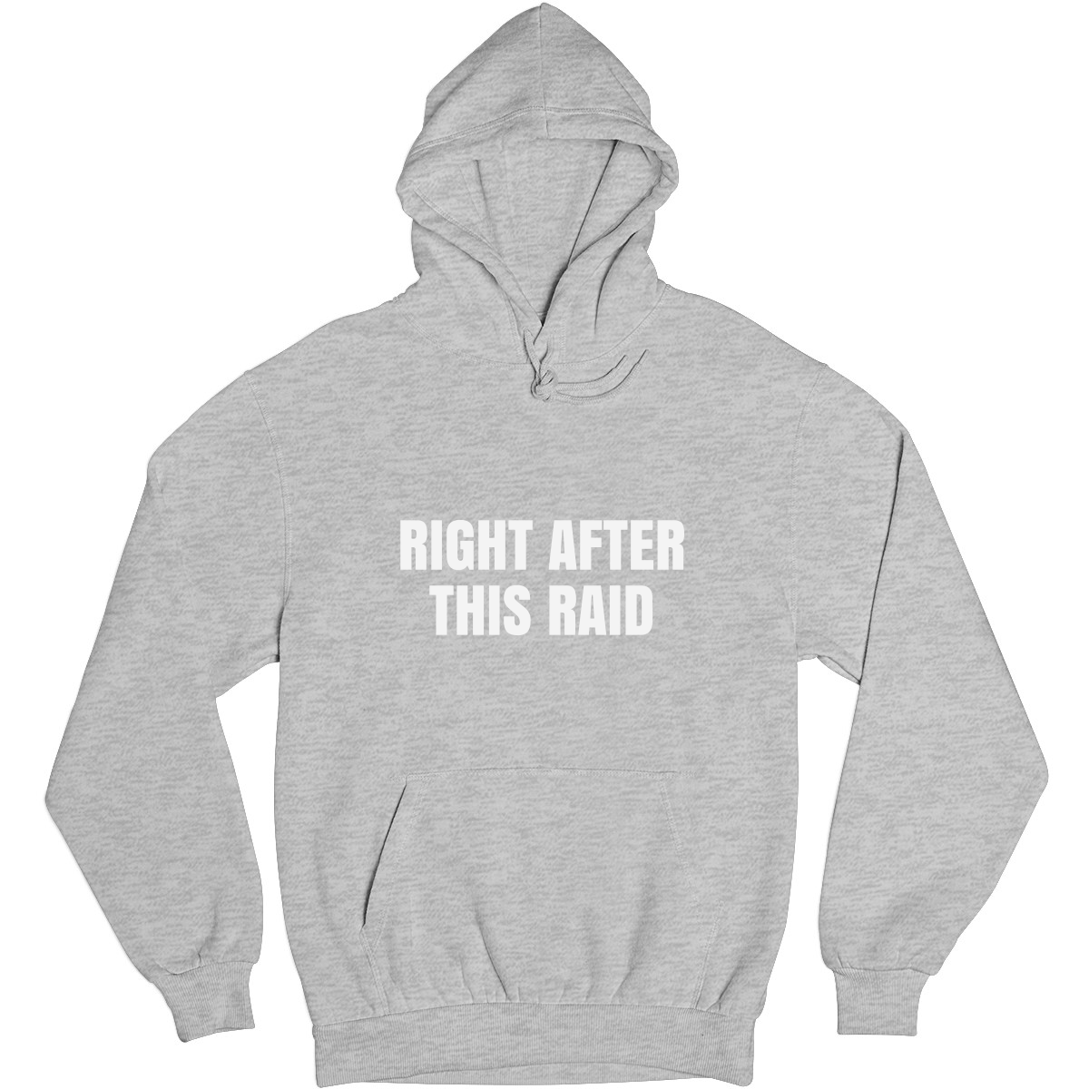 Right After This Raid Unisex Hoodie | Gray