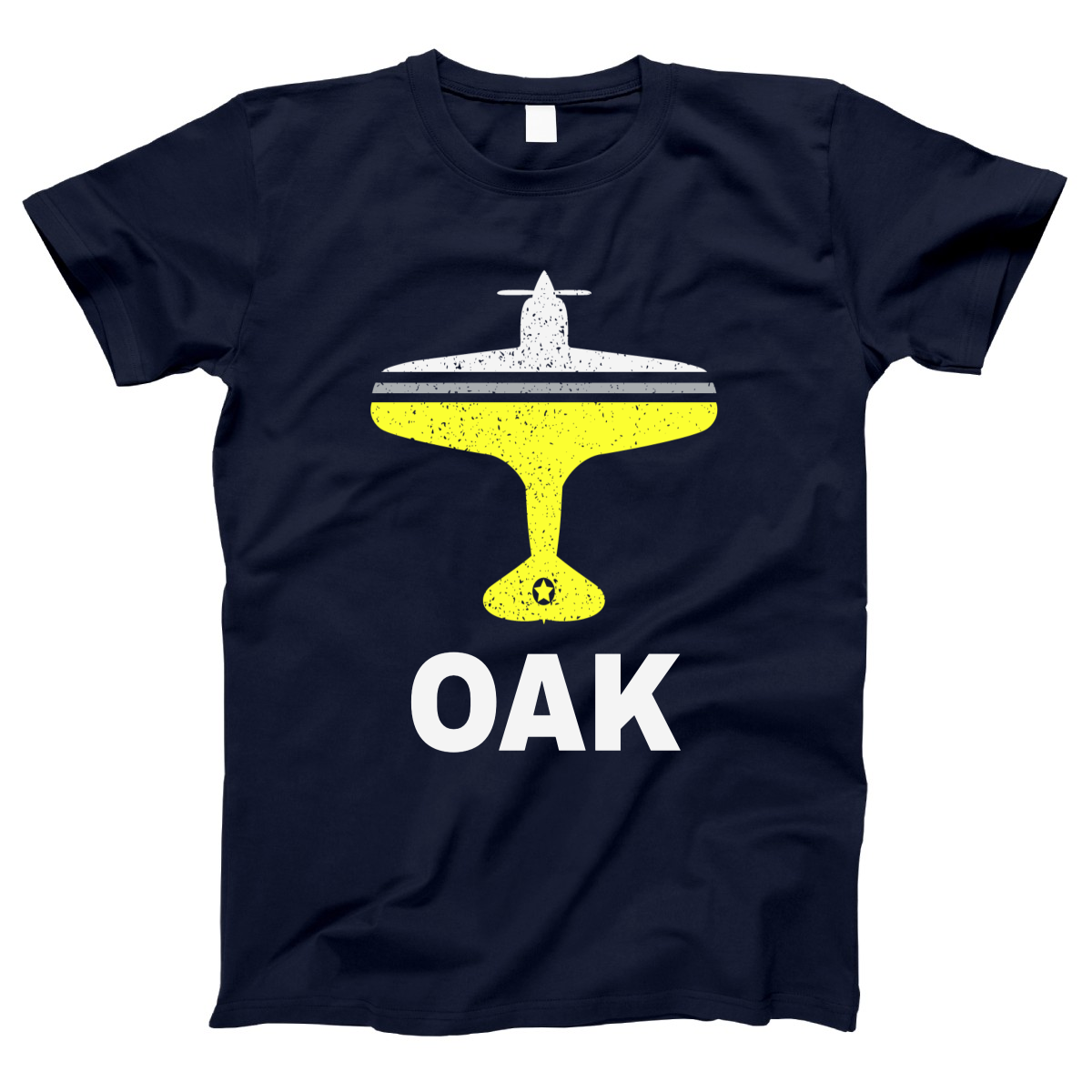 Fly Oakland OAK Airport Women's T-shirt | Navy