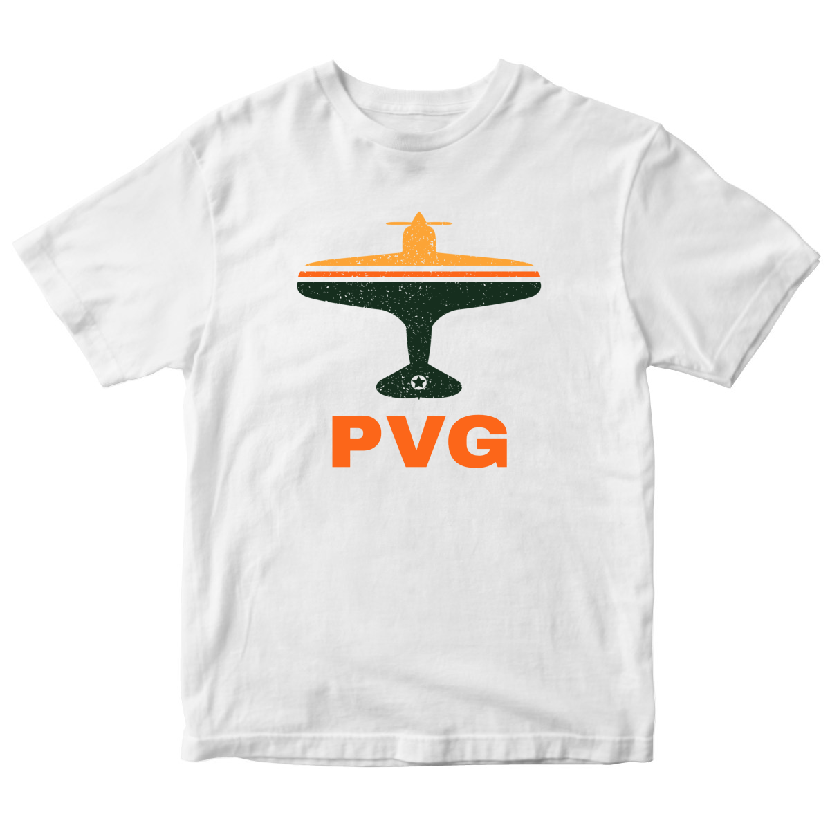 Fly Shanghai PVG Airport Kids T-shirt | White