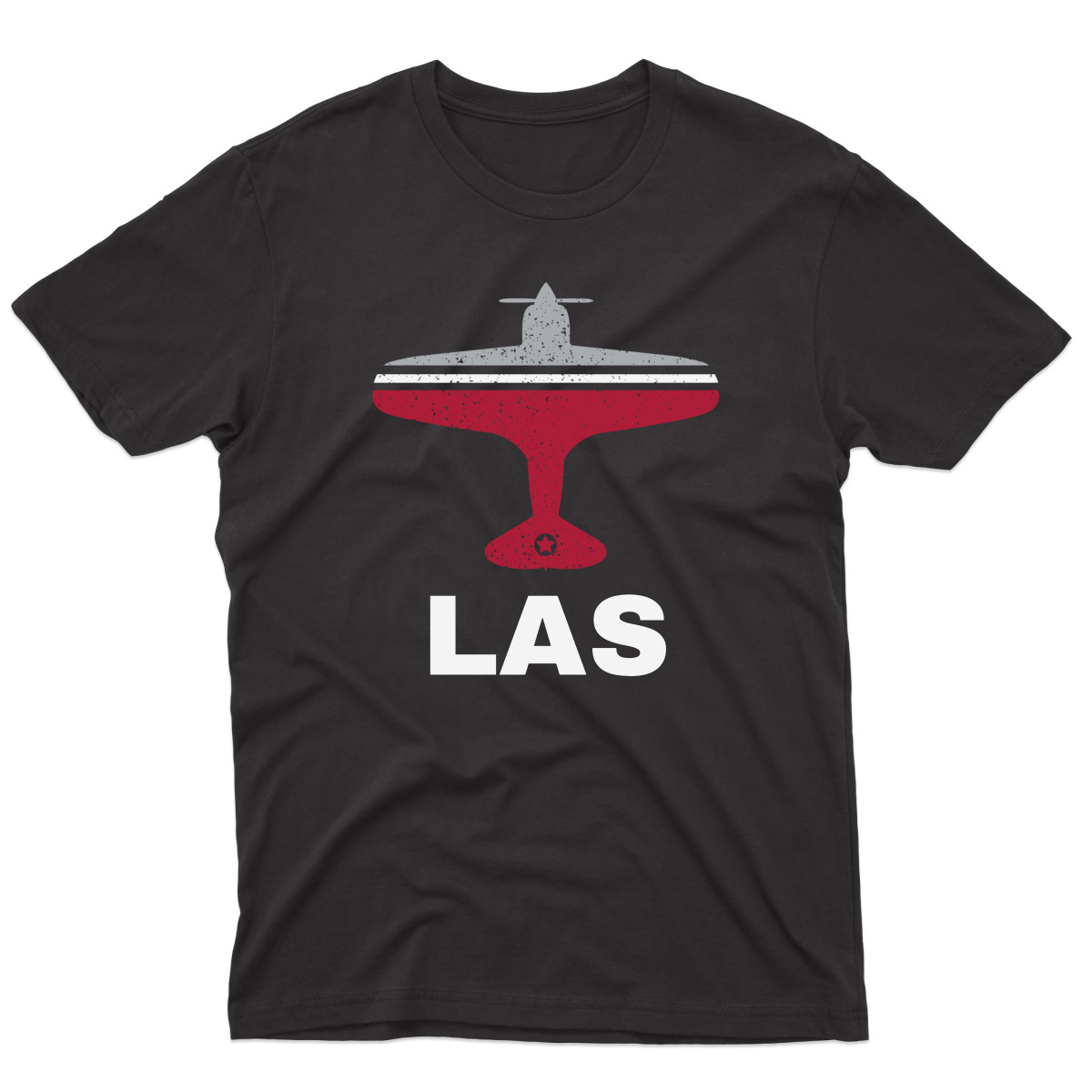 Fly Las Vegas LAS Airport Men's T-shirt | Black