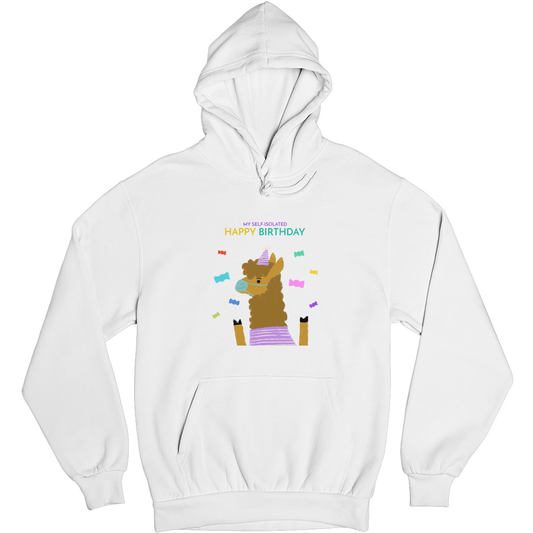 My Self Isolated Unisex Hoodie | White