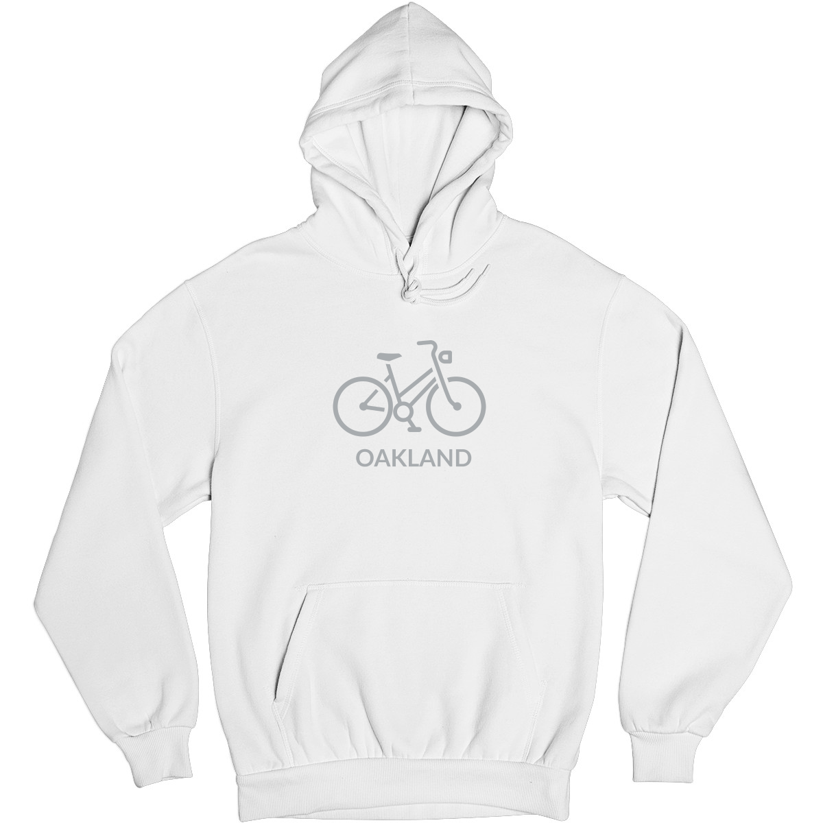 Bike Oakland Represent Unisex Hoodie | White