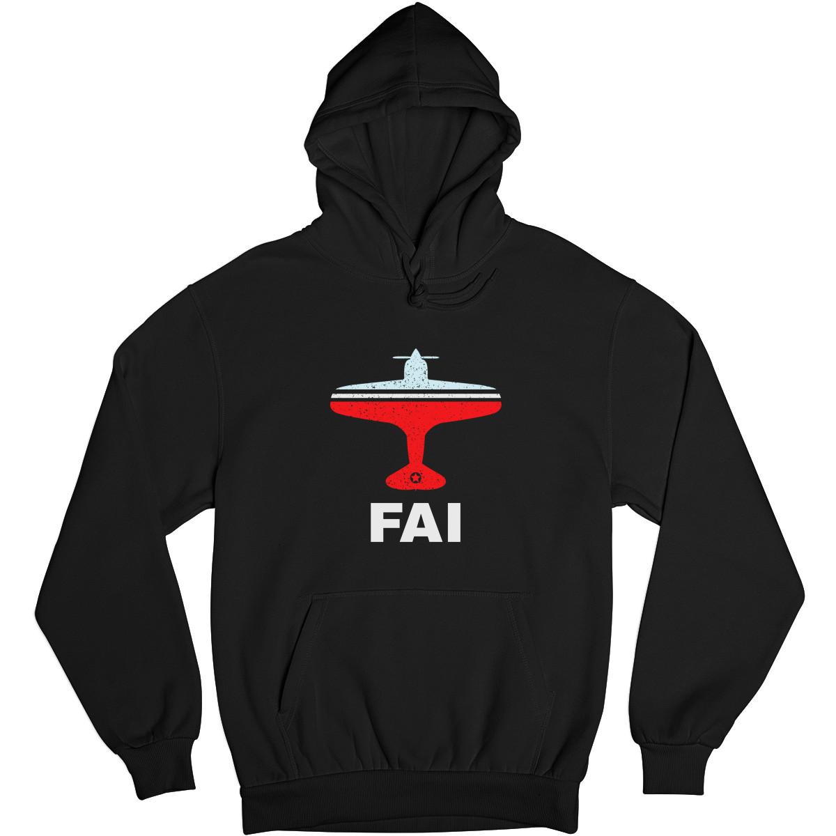Fly Fairbanks FAI Airport Unisex Hoodie | Black