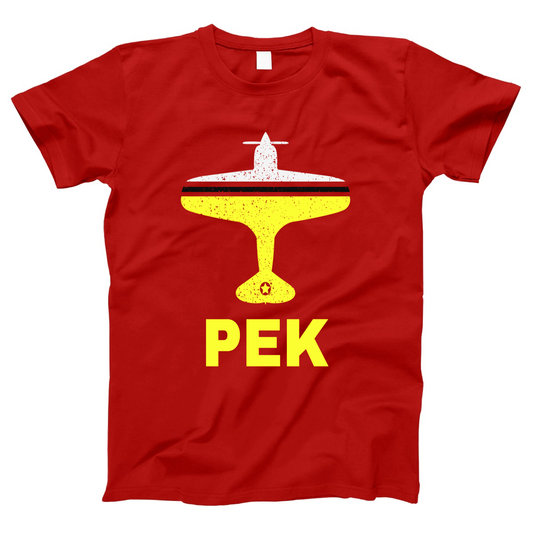 Fly Beijing PEK Airport Women's T-shirt | Red