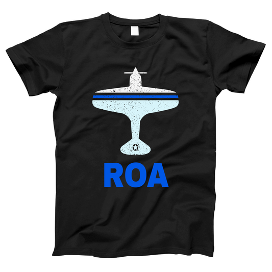 Fly Roanoke ROA Airport Women's T-shirt | Black