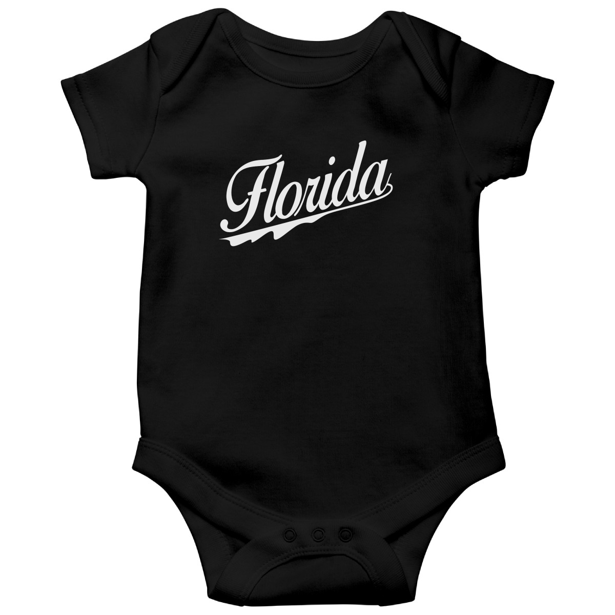 Florida Baby Bodysuit | Black