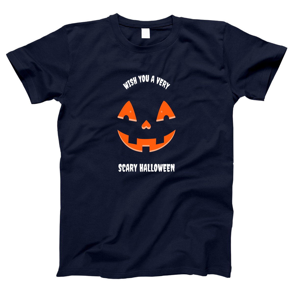 Wish You a Very Scary Halloween Women's T-shirt | Navy