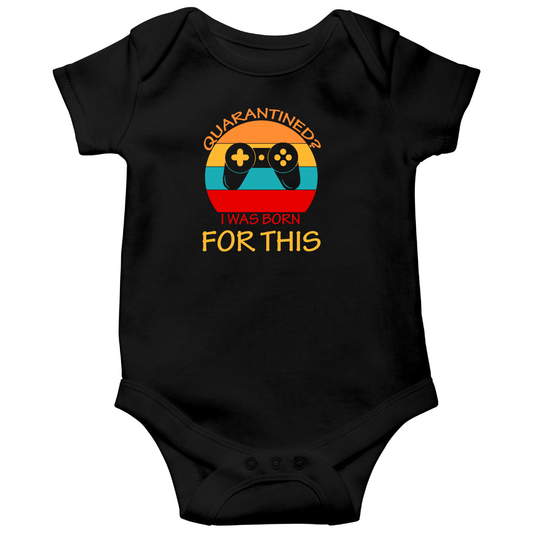 Quarantine Gaming Baby Bodysuits | Black