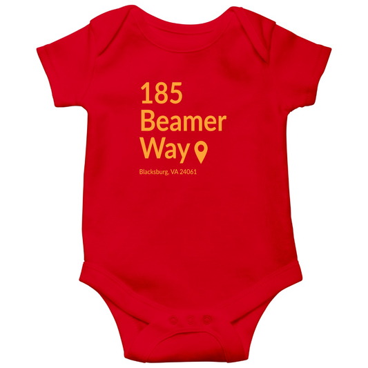 Virginia Tech Football Stadium Baby Bodysuits | Red