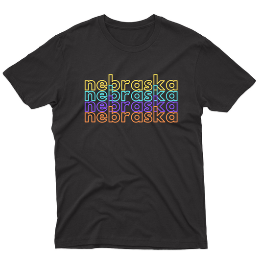 Nebraska Men's T-shirt | Black